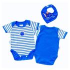 Kit Bebê Cruzeiro Com Body e Bandana Oficial