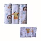 Kit Bebê Fralda de Pano com Bainha + Paninho de Boca