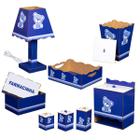 Kit Bebê Higiene AZUL mdf 8 Peças Montado Personalizado Quarto