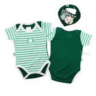 Kit Bebê Palmeiras Com Body e Bandana Oficial