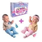 Kit Bebe Reborn Realista Gêmeos + Meu Jantarzinho - Big Star e Milk Brinquedos