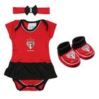 Kit Bebê São Paulo 3 Peças Menina Torcida Baby