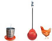 Kit bebedouro pendular aves galinha e comedouro tubular 3kg