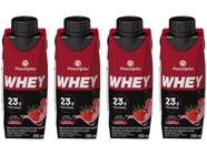 Kit Bebida Láctea Piracanjuba Whey Frutas Vermelha - Zero Lactose 250ml 4 Unidades