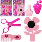 Kit beleza infantil com escova + acessorios beauty fashion girl - 20 COMERCIAL