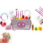 Kit Beleza Infantil Meninas Maquiagem com Bolsa e Sombra