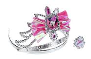 Kit beleza infantil para menina Coroa e anel Minnie Disney - Eti Toys