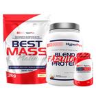 Kit Best Mass 3kg + Fabulous Protein 2kg + Hyper Tropin 120 Cáps - Hyperpure