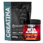 Kit: Beta Alanina 250g + Creatina Monohidratada 500g - 100% Pura Importada - Soldiers Nutrition