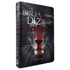 Kit Bíblia de Estudo Diz NAA Leão + Caderno Anotações Bíblicas Boho