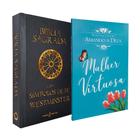 Kit Bíblia Sagrada com Símbolos de Fé Westminster NVI Preta + Devocional Amando a Deus - Mulher Virtuosa