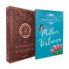 Kit Bíblia Sagrada com Símbolos de Fé Westminster NVI Retrô + Devocional Amando a Deus - Mulher Virtuosa
