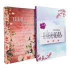 Kit Bíblia Sagrada NVT Capa Dura Mulher Virtuosa + Caderno Anotações Bíblicas Aquarela