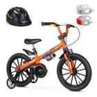 Kit Bicicleta Infantil Aro 16 Extreme + Capacete + Sinalizador LED