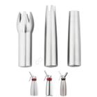 Kit Bico Decorador Isi Garrafa Chantilly 3 Unidades Aço Inox