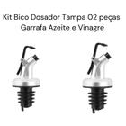 Kit Bico Dosador Tampa 02 peças Garrafa Azeite e Vinagre - megafit