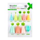 Kit Bicos de Confeitar Colors c/9 - Bricoflex - Mago