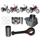 Kit Biela Com Rolameto+Kit Cilindro Mahle Honda CG Cargo 125 2002 A 2005 - MAHLE-METAL LEVE