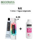 Kit bio extratus tinta 6.26 + água oxigenada 20volumes
