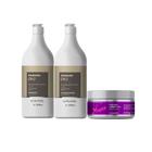 Kit Bioplastia In Shampoo + Condicionador 1 Litro + Máscara Liso Mágico 240g Lowell