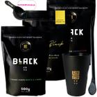 Kit Black Erva Mate Tereré 3 Pacotes 500g cada + Copo Caldereta acrílico Preto + Bomba ClássicaPreta