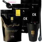 Kit Black Erva Mate Tereré 3 Pacotes 500g cada + Copo Caldereta acrílico Preto + Bomba ClássicaPreta