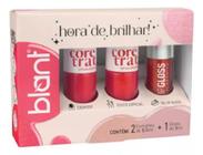 Kit Blant Hora de Brilhar Coral Chic 2 Esmaltes + Gloss