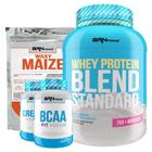 Kit Blend Standard 2kg + BCAA 100g + Creatina 100g + Waxy Maize 800g - BRN FOODS