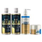 Kit Blue Gold + Kit GOld Xpress Shampoo e Condicionador (Pré e pós Quimica) - Salvatore