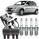 Kit Bobina + Cabo e Vela Corsa 1.0 1.4 1.6 8V MPFI Gasolina