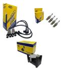 Kit Bobina Cabo E Vela Ignição Kombi 1.4 8v 2006 2007 2008 2009