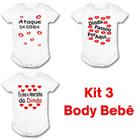 Kit body de bebê frases de madrinha roupa baby dinda