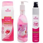 Kit Body Girl Morango Com Chantilly + Sabonete Íntimo + Perfume de Calcinha Tutti Frutti - Garji// Apinil