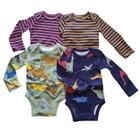 Kit Body Manga Longa Menino Carters Original 4 Peças