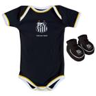 Kit Body + Pantufa para Bebê do Santos 033a