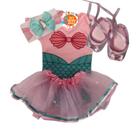 KIT Body Pequena Seria Ariel Temáticos Infantil Personagens Mesversario Fantasia