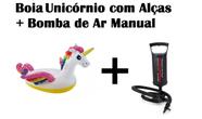 Kit Boia Bote Unicórnio com Alças + Bomba de Ar Manual