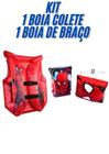 Kit Boia De Braço Colete Inflavel Homem Aranha Vingadores - Etitoys