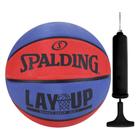 Bola Basquete Spalding Lay Up Azul e Vermelho - Clínica do Tênis