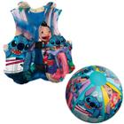 Kit Bola Colete Stitch Inflavel Infantil Lilo Stitch Disney - Etitoys