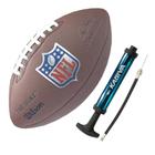 KIT Bola de Futebol Americano Wilson NFL Duke Pro + Bomba de Ar