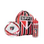 Kit Bola de Futebol São Paulo + Garrafa Com Mochila Oficial Licenciada