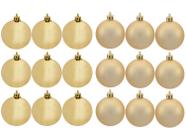 bolas de natal vermelha dourada 7cm bolas natalina 7 cm - Zein