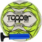 Kit Bola Topper Slick Society Tech Fusion Impermeável + Bomba