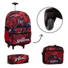 Kit Bolsa Escolar Juvenil Carrinho Homem Aranha G Passeio