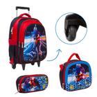 Kit Bolsa Escolar Masculina Sonic Carrinho Volta As Aulas