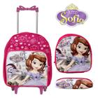 Kit Bolsa Feminina Rodinha Creche Princesa Sofia Reforçada