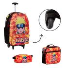 Kit Bolsa Mochila Escolar Menino Naruto Rodinha Barata - TOYS 2U