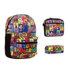 Kit Bolsa Mochila Escolar Menino Super Mario Costa Passeio - TOYS 2U