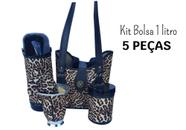 Kit Bolsa Para Chimarrão 1 Litro 5 Peças Animal Print Onça